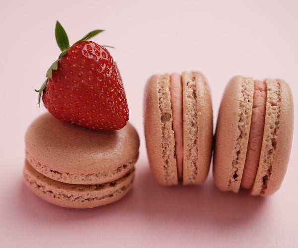 Macarons (Braškių sk.) 8 vnt.